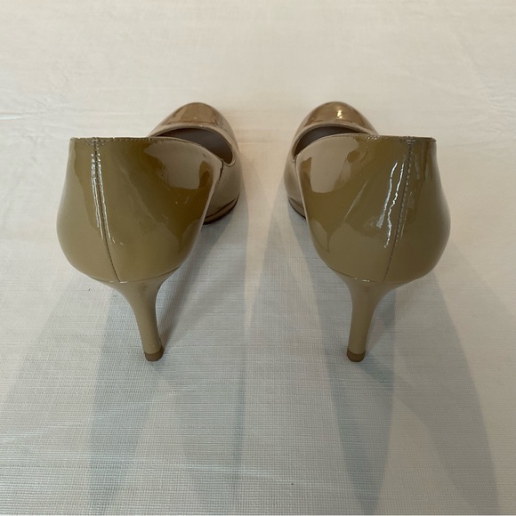 L.K. Bennett Sybila Taupe Patent Leather Shoe US9 (Euro 39.5) - Picture 6 of 10